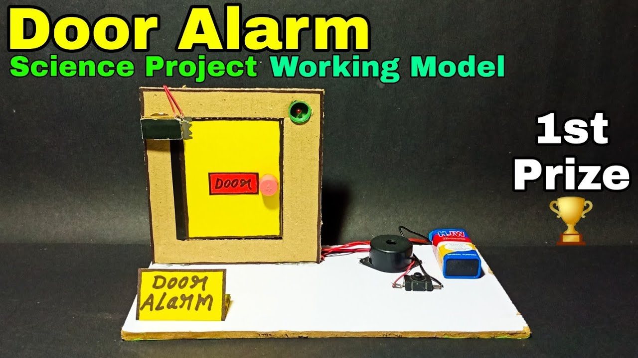 How to make a door alarm project | Door open detector alarm | Door open ...